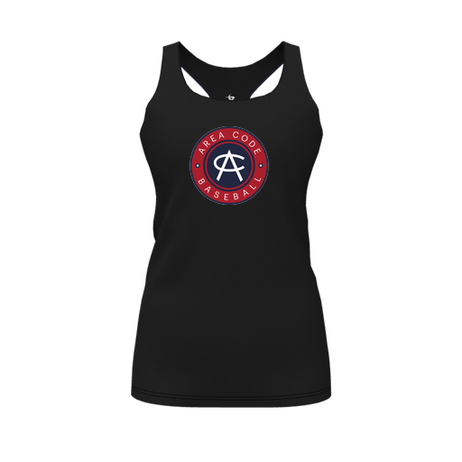 [FT0TRBBK-FYS-LOGO1] Decker Racerback Tank Top (Female Youth S, Black, Logo 1)