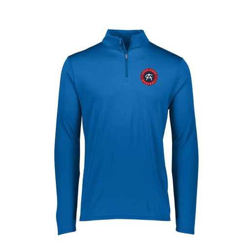 [FTLQFLRY-FAXS-LOGO1] Ladies Flex-Lite 1/4 Zip Shirt (Female Adult XS, Royal, Logo 1)