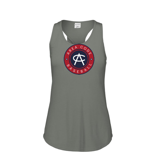 [FT0TUBGY-FAS-LOGO1] Ladies Tri Blend Tank Top (Female Adult S, Gray, Logo 1)