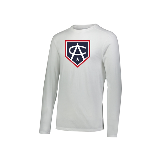 [FTLCUBWH-YS-LOGO3] Youth LS Ultra-blend T-Shirt (Youth S, White, Logo 3)