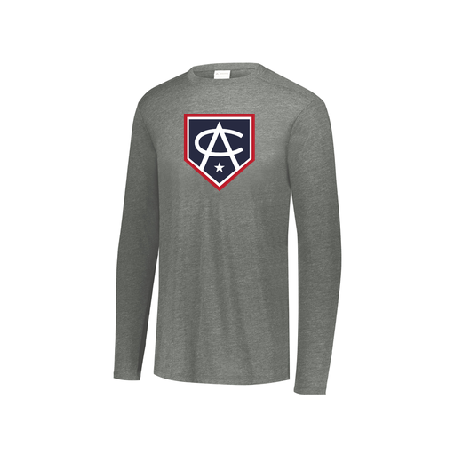 [FTLCUBGY-YS-LOGO3] Youth LS Ultra-blend T-Shirt (Youth S, Gray, Logo 3)
