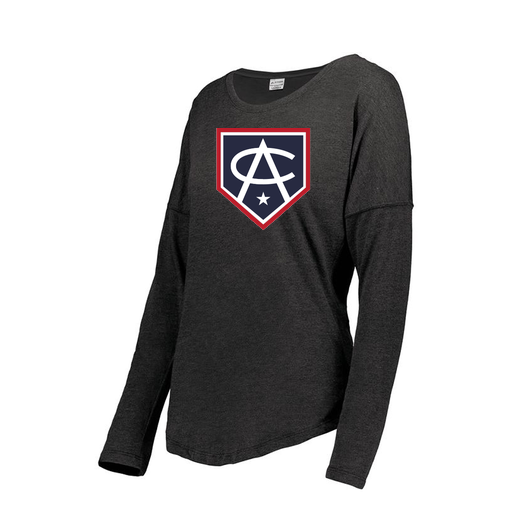 [FTLCUBBK-FAXS-LOGO3] Ladies LS Ultra-blend T-Shirt (Female Adult XS, Black, Logo 3)