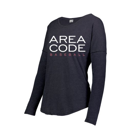 [FTLCUBNV-FAXS-LOGO2] Ladies LS Ultra-blend T-Shirt (Female Adult XS, Navy, Logo 2)